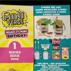 S’mores Dirt Cups birthday series
Miniverse make it mini bday party celebration